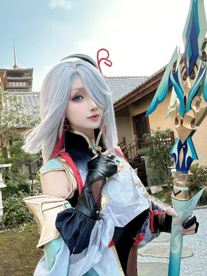 rioko凉凉子 - NO.124 有点那个的申鹤 [35P11V-904MB]_02