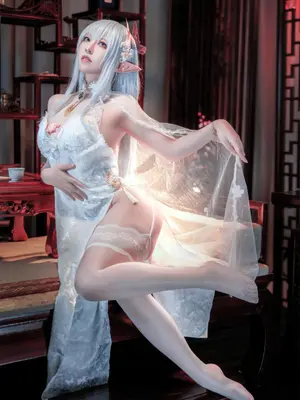 半半子 - 碧蓝航线 阿尔比恩旗袍_15