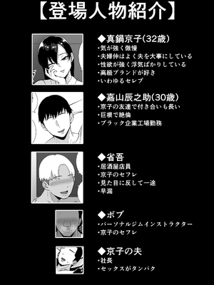 [すめるすらいく] 淫乱浮気女を寝取って肉便器にした話 〜気の強い傲慢人妻 真鍋京子〜【総集編】[DL版]_002