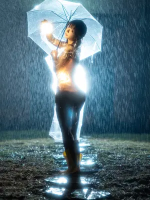 yuuhui玉汇 NO.56 雨夜独舞_017