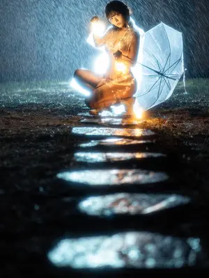 yuuhui玉汇 NO.56 雨夜独舞_039
