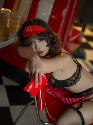 yuuhui玉汇 NO.35 麦当劳的女服务员_040