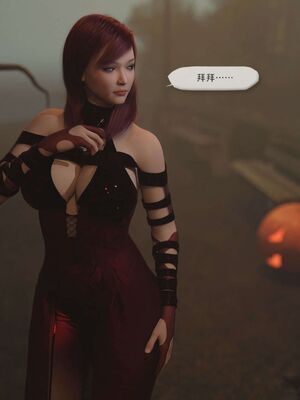 淫妻出轨光头男，被巨根无套插入 “Halloween Story”1~4_016