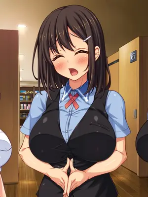 [ミミズサウザンド] 巨乳バイトに囲まれて誘惑されたら不倫してもしょうがないよね ネットカフェ編_583