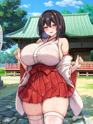 [アイル屋] 爆乳でむっちむちな巫女さんにアヘ顔オホ声で搾り取られるっ [DL版]_072