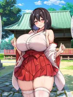 [アイル屋] 爆乳でむっちむちな巫女さんにアヘ顔オホ声で搾り取られるっ [DL版]_070