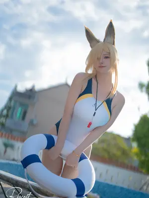 前羽_rr - 碧蓝档案 尾形康娜 竞泳_19