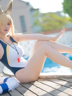 前羽_rr - 碧蓝档案 尾形康娜 竞泳_11