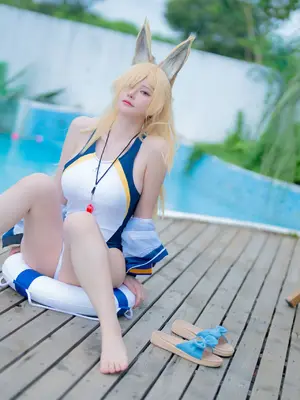 前羽_rr - 碧蓝档案 尾形康娜 竞泳_41