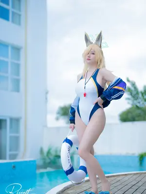 前羽_rr - 碧蓝档案 尾形康娜 竞泳_43