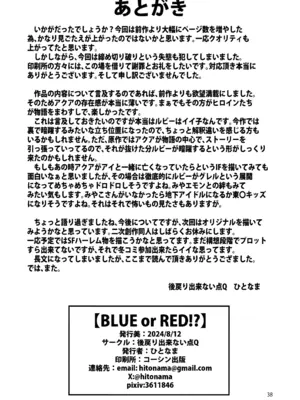 (C104) [後戻り出来ない点Q (ひとなま)] 【BLUE or RED!？】 (推しの子)_37