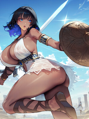 [World All Waifu] Female Warrior [Sophitia Costume] - Request_03