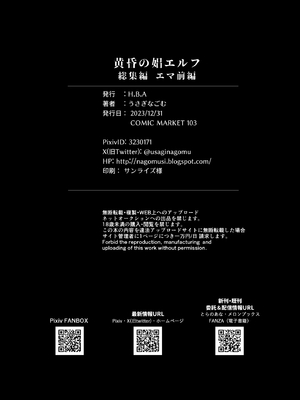 [H.B.A (うさぎなごむ)] 黄昏の娼エルフ総集編-エマ前編_121