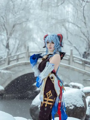 虎森森 - 原神 甘雨 雪景_28