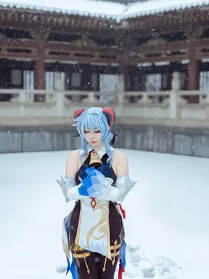 虎森森 - 原神 甘雨 雪景_03