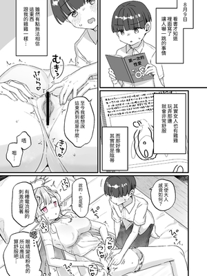 [天気輪 (甘露アメ)] 続・オナホ堕ちした機械天使様と僕の夏休み｜续·淪為飛機杯的機械天使和我的暑假 [名残の羽] [DL版]_24