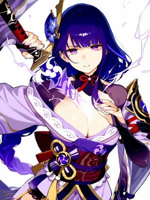 [junichoon] [PIXIV 200407] 雷電 [AI Generated] [無修正]_raiden shogun (14)