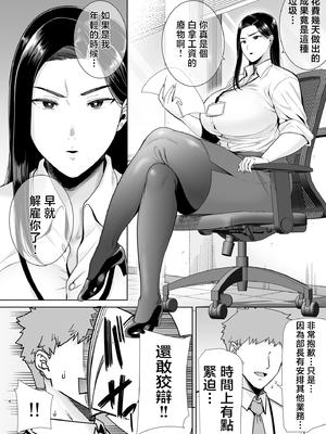 [DOLL PLAY (黒巣ガタリ)] パワハラ女上司と社畜くん [中国翻訳] [無修正]_003_04