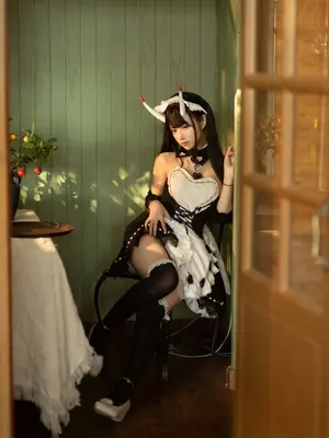 Shika小鹿鹿 - 能代女仆_18