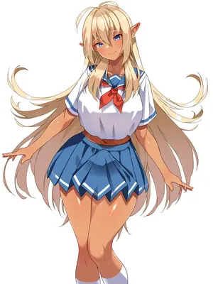 [朝風の雫 (朝風あびす)] 都合の良すぎるふたなりダークエルフJKが逆異世界転移してきた件 [羽喵个人翻译]_180