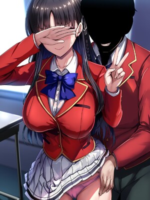 [妄想Caution (ダイアル)] かくれてスカートの中を好き放題弄られてるCG集 [薪炎gpt机翻]_284