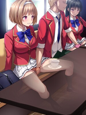 [妄想Caution (ダイアル)] かくれてスカートの中を好き放題弄られてるCG集 [薪炎gpt机翻]_250