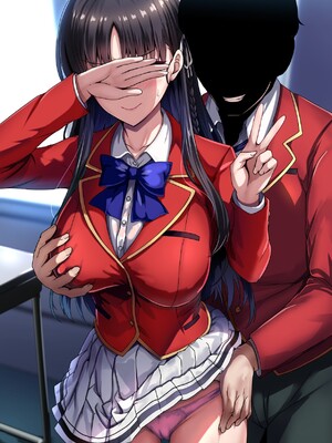 [妄想Caution (ダイアル)] かくれてスカートの中を好き放題弄られてるCG集 [薪炎gpt机翻]_283