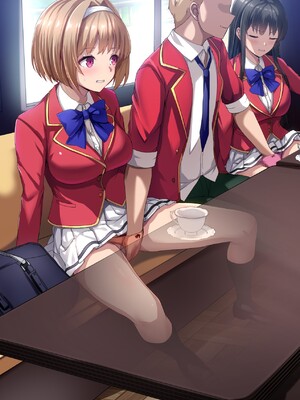 [妄想Caution (ダイアル)] かくれてスカートの中を好き放題弄られてるCG集 [薪炎gpt机翻]_253