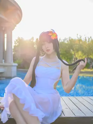 Natsuko夏夏子 - 碧蓝航线 比叡 泳装_55