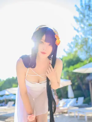 Natsuko夏夏子 - 碧蓝航线 比叡 泳装_17