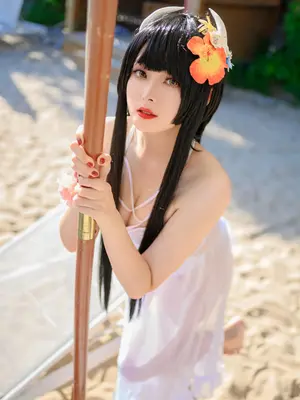 Natsuko夏夏子 - 碧蓝航线 比叡 泳装_14