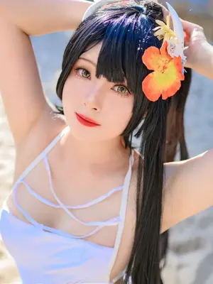 Natsuko夏夏子 - 碧蓝航线 比叡 泳装_23