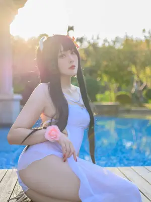 Natsuko夏夏子 - 碧蓝航线 比叡 泳装_52