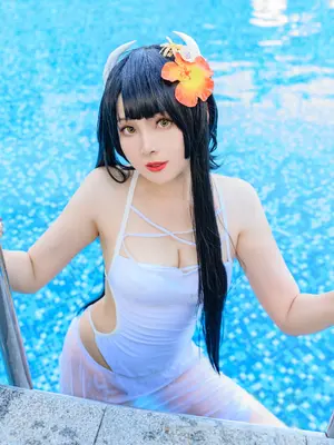 Natsuko夏夏子 - 碧蓝航线 比叡 泳装_50