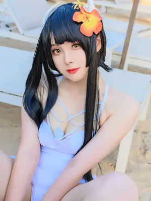 Natsuko夏夏子 - 碧蓝航线 比叡 泳装_48