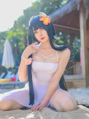 Natsuko夏夏子 - 碧蓝航线 比叡 泳装_20