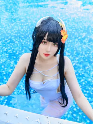 Natsuko夏夏子 - 碧蓝航线 比叡 泳装_49