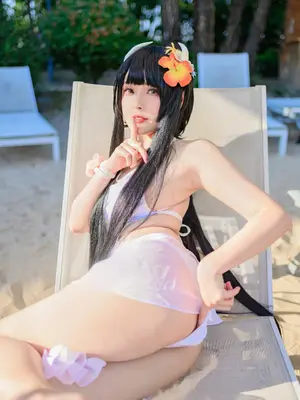 Natsuko夏夏子 - 碧蓝航线 比叡 泳装_29