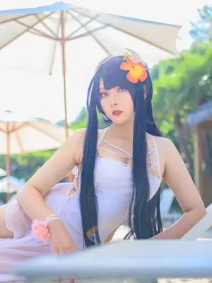 Natsuko夏夏子 - 碧蓝航线 比叡 泳装_32