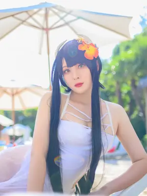 Natsuko夏夏子 - 碧蓝航线 比叡 泳装_02