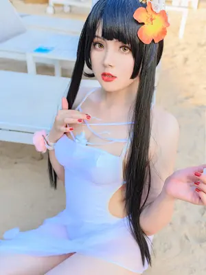 Natsuko夏夏子 - 碧蓝航线 比叡 泳装_44