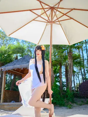 Natsuko夏夏子 - 碧蓝航线 比叡 泳装_11