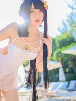 Natsuko夏夏子 - 碧蓝航线 比叡 泳装_16