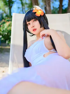 Natsuko夏夏子 - 碧蓝航线 比叡 泳装_09