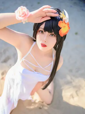 Natsuko夏夏子 - 碧蓝航线 比叡 泳装_30