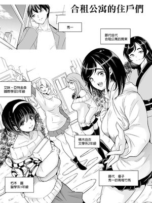 [鳳まひろ] 後宮般的合租公寓　調教出一名很會做愛的處女吧♡ | ハーレムシェアハウス作ろう処女の床上手[中文][無修正]_00002