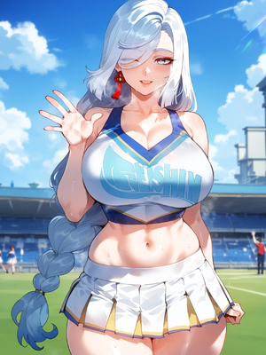 [MiyuAi] Shenhe's Cheer Tryouts (Extras) - Genshin Impact (Patreon) (AI Generated)_0038