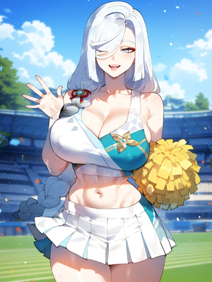 [MiyuAi] Shenhe's Cheer Tryouts (Extras) - Genshin Impact (Patreon) (AI Generated)_0039