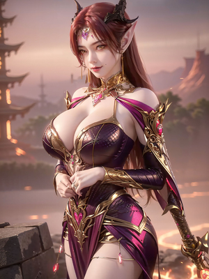 [AI绘画] 百炼成神 妖夜 2_18