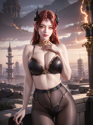 [AI绘画] 百炼成神 妖夜 2_73